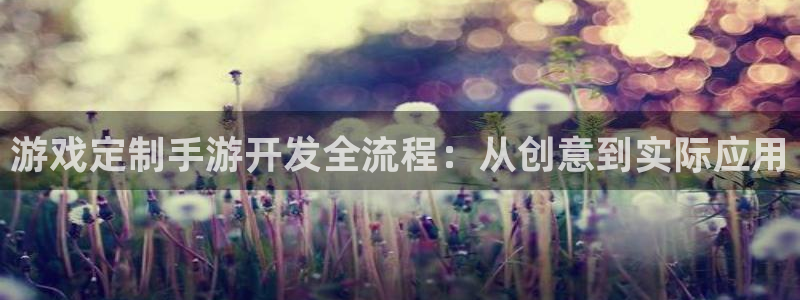 28大神app苹果下载链接：游戏定制手游开发全流程：从创意到